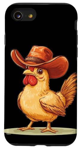 Hübsches Hühner-Kostüm für Cowboy- und Bauernhofliebhaber Hülle für iPhone SE (2020) / 7 / 8 von Cowboy Chicken