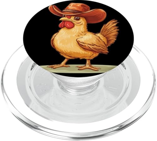 Hübsches Hühner-Kostüm für Cowboy- und Bauernhofliebhaber PopSockets PopGrip für MagSafe Hübsches Hühner-Kostüm für Cowboy- und Bauernhofliebhaber PopSockets PopGrip für MagSafe von Cowboy Chicken