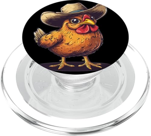 Lustiges Bauernhof-Huhn-Outfit für Rodeo- und Ranch-Liebhaber PopSockets PopGrip für MagSafe Lustiges Bauernhof-Huhn-Outfit für Rodeo- und Ranch-Liebhaber PopSockets PopGrip für MagSafe von Cowboy Chicken