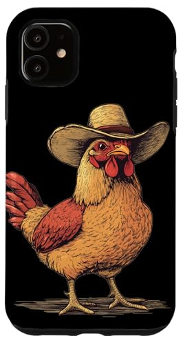 Lustiges Bauernhofhut Kostüm für Hühner- und Rodeo-Liebhaber Hülle für iPhone 11 Lustiges Bauernhofhut Kostüm für Hühner- und Rodeo-Liebhaber Hülle für iPhone 11 von Cowboy Chicken
