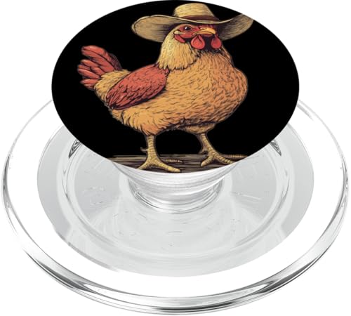 Lustiges Bauernhofhut Kostüm für Hühner- und Rodeo-Liebhaber PopSockets PopGrip für MagSafe Lustiges Bauernhofhut Kostüm für Hühner- und Rodeo-Liebhaber PopSockets PopGrip für MagSafe von Cowboy Chicken