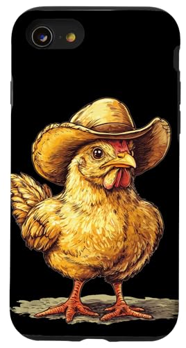 Ranch Huhn Kostüm mit coolem Cowboyhut Hülle für iPhone SE (2020) / 7 / 8 von Cowboy Chicken