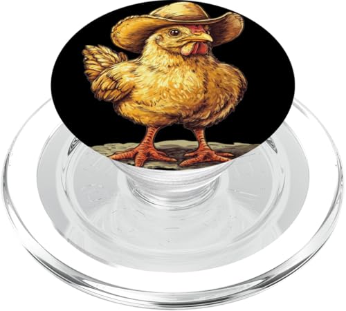 Ranch Huhn Kostüm mit coolem Cowboyhut PopSockets PopGrip für MagSafe Ranch Huhn Kostüm mit coolem Cowboyhut PopSockets PopGrip für MagSafe von Cowboy Chicken