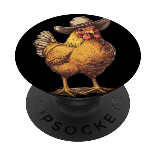 Schönes Bauernhof-Huhn-Kostüm für Tiere und Cowboy-Liebhaber PopSockets Klebender PopGrip Schönes Bauernhof-Huhn-Kostüm für Tiere und Cowboy-Liebhaber PopSockets Klebender PopGrip von Cowboy Chicken