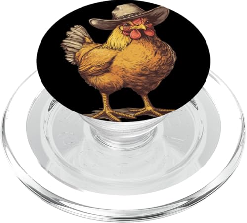 Schönes Bauernhof-Huhn-Kostüm für Tiere und Cowboy-Liebhaber PopSockets PopGrip für MagSafe von Cowboy Chicken