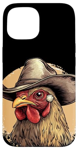 Schönes Huhn mit Cowboyhut für Erwachsene und Kinder Hülle für iPhone 15 Schönes Huhn mit Cowboyhut für Erwachsene und Kinder Hülle für iPhone 15 von Cowboy Chicken