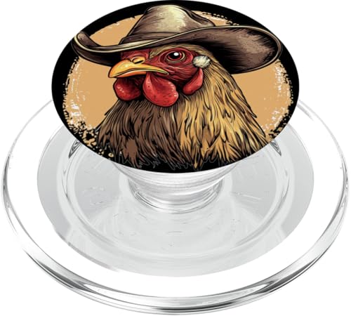 Schönes Huhn mit Cowboyhut für Erwachsene und Kinder PopSockets PopGrip für MagSafe Schönes Huhn mit Cowboyhut für Erwachsene und Kinder PopSockets PopGrip für MagSafe von Cowboy Chicken