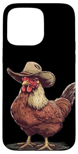 Schönes Huhn mit Hut für Rodeo- und Ranch-Liebhaber Hülle für iPhone 15 Pro Max Schönes Huhn mit Hut für Rodeo- und Ranch-Liebhaber Hülle für iPhone 15 Pro Max von Cowboy Chicken