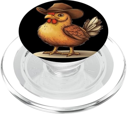 Süßes Cowboyhut Huhn Kostüm für Rodeo und Bauernhofliebhaber PopSockets PopGrip für MagSafe Süßes Cowboyhut Huhn Kostüm für Rodeo und Bauernhofliebhaber PopSockets PopGrip für MagSafe von Cowboy Chicken