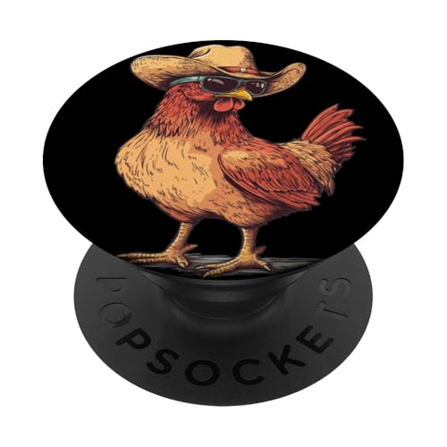 Tolles Huhn mit Cowboyhut Kostüm für Rodeo-Liebhaber PopSockets Klebender PopGrip Tolles Huhn mit Cowboyhut Kostüm für Rodeo-Liebhaber PopSockets Klebender PopGrip von Cowboy Chicken