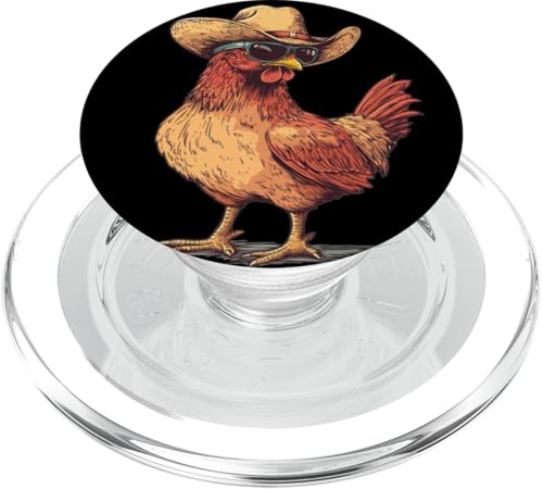 Tolles Huhn mit Cowboyhut Kostüm für Rodeo-Liebhaber PopSockets PopGrip für MagSafe Tolles Huhn mit Cowboyhut Kostüm für Rodeo-Liebhaber PopSockets PopGrip für MagSafe von Cowboy Chicken