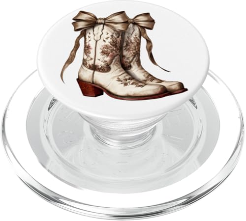 Coastal Cowgirl Coquette Cowboystiefel Girly Western Damen PopSockets PopGrip für MagSafe Coastal Cowgirl Coquette Cowboystiefel Girly Western Damen PopSockets PopGrip für MagSafe von Cowgirl Tees Texas
