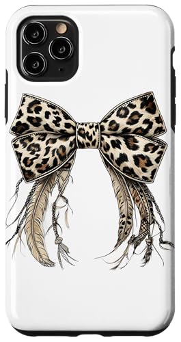 Cowboy Kokette Schleife Leopard Druck Federn Südwesten Hülle für iPhone 11 Pro Max von Cowgirl Tees Texas