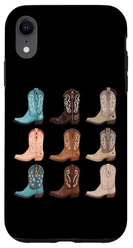 Cowboystiefel Muster Western Southern Southern Southwestern Damen Hülle für iPhone XR Cowboystiefel Muster Western Southern Southern Southwestern Damen Hülle für iPhone XR von Cowgirl Tees Texas