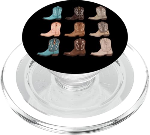 Cowboystiefel Muster Western Southern Southern Southwestern Damen PopSockets PopGrip für MagSafe Cowboystiefel Muster Western Southern Southern Southwestern Damen PopSockets PopGrip für MagSafe von Cowgirl Tees Texas