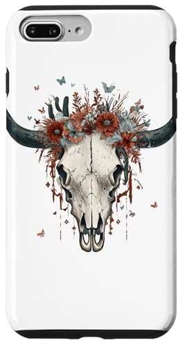 Cowbull Cowboy aus Western-Texas im Boho-Stil mit Totenkopf Hülle für iPhone 7 Plus/8 Plus Cowbull Cowboy aus Western-Texas im Boho-Stil mit Totenkopf Hülle für iPhone 7 Plus/8 Plus von Cowgirl Tees Texas