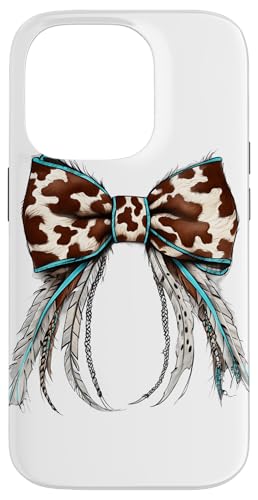 Cowgirl Kokette Schleife Braun Kuh Druck Blau Feder Damen Hülle für iPhone 14 Pro Cowgirl Kokette Schleife Braun Kuh Druck Blau Feder Damen Hülle für iPhone 14 Pro von Cowgirl Tees Texas