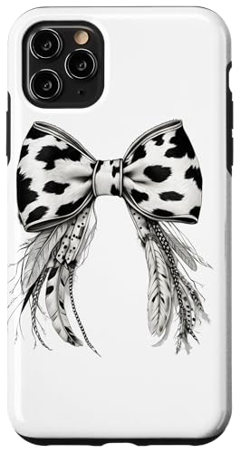Cowgirl Kokette Schleife Feder Südwestlicher Kuh Druck Frauen Hülle für iPhone 11 Pro Max von Cowgirl Tees Texas
