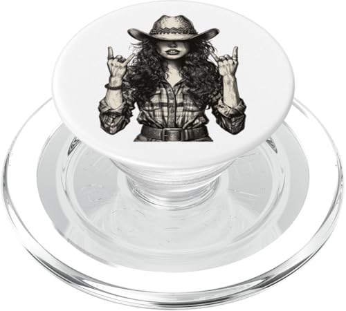 Cowgirl Plaid Shirt Western Cowboy Texas Damen Sassy Country PopSockets PopGrip für MagSafe Cowgirl Plaid Shirt Western Cowboy Texas Damen Sassy Country PopSockets PopGrip für MagSafe von Cowgirl Tees Texas