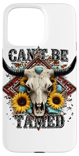 Cowgirl Sonnenblume Kuh Stier Hörner Southwestern Tamed Hülle für iPhone 15 Pro Max Cowgirl Sonnenblume Kuh Stier Hörner Southwestern Tamed Hülle für iPhone 15 Pro Max von Cowgirl Tees Texas