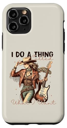 Do What I Want Cowgirl Retro Westerngitarre Rodeo Girl Women Hülle für iPhone 11 Pro von Cowgirl Tees Texas