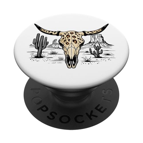 Kuh Schädel Lenkkopf Stier Illustration Kaktus Dessert Cowboy PopSockets Klebender PopGrip Kuh Schädel Lenkkopf Stier Illustration Kaktus Dessert Cowboy PopSockets Klebender PopGrip von Cowgirl Tees Texas