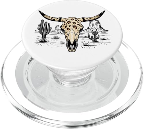 Kuh Schädel Lenkkopf Stier Illustration Kaktus Dessert Cowboy PopSockets PopGrip für MagSafe Kuh Schädel Lenkkopf Stier Illustration Kaktus Dessert Cowboy PopSockets PopGrip für MagSafe von Cowgirl Tees Texas