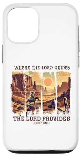 Retro Western Christian Cowboy Pferd Lord Guides Proivides Hülle für iPhone 12/12 Pro Retro Western Christian Cowboy Pferd Lord Guides Proivides Hülle für iPhone 12/12 Pro von Cowgirl Tees Texas
