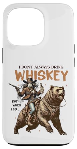 Retro-Western-Cowgirl, Bär, trinkt nicht immer Whiskey, Frauen Hülle für iPhone 13 Pro von Cowgirl Tees Texas