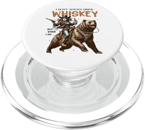 Retro-Western-Cowgirl, Bär, trinkt nicht immer Whiskey, Frauen PopSockets PopGrip für MagSafe Retro-Western-Cowgirl, Bär, trinkt nicht immer Whiskey, Frauen PopSockets PopGrip für MagSafe von Cowgirl Tees Texas