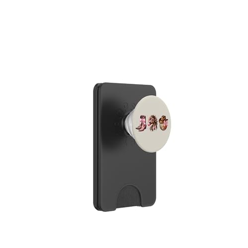 Retro Western Cowgirl Hut Pferd Discoball Rosa Schleife Damen PopSockets PopWallet für MagSafe Retro Western Cowgirl Hut Pferd Discoball Rosa Schleife Damen PopSockets PopWallet für MagSafe von Cowgirl Tees Texas