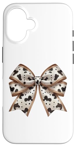Retro Western Cowgirl Kokette Schleife Kuh Druck Moo Frauen Mädchen Hülle für iPhone 16 Retro Western Cowgirl Kokette Schleife Kuh Druck Moo Frauen Mädchen Hülle für iPhone 16 von Cowgirl Tees Texas