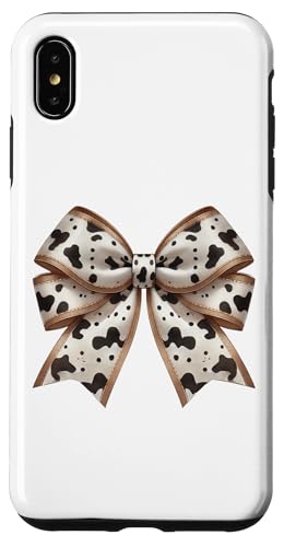 Retro Western Cowgirl Kokette Schleife Kuh Druck Moo Frauen Mädchen Hülle für iPhone XS Max von Cowgirl Tees Texas