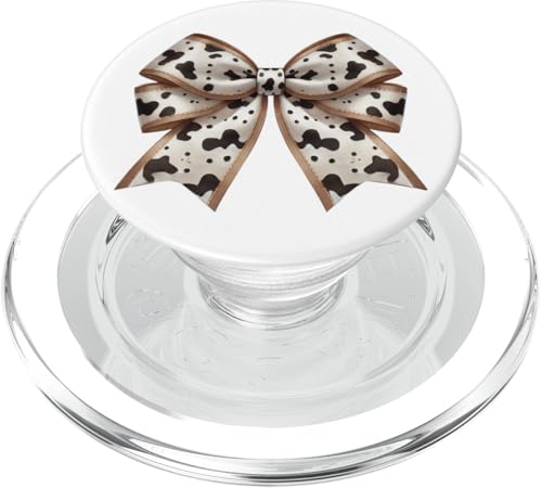 Retro Western Cowgirl Kokette Schleife Kuh Druck Moo Frauen Mädchen PopSockets PopGrip für MagSafe von Cowgirl Tees Texas