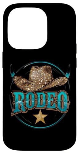 Rodeo Cowboyhut Damen Türkis Blau Stier Hörner Kuh Hülle für iPhone 14 Pro Rodeo Cowboyhut Damen Türkis Blau Stier Hörner Kuh Hülle für iPhone 14 Pro von Cowgirl Tees Texas