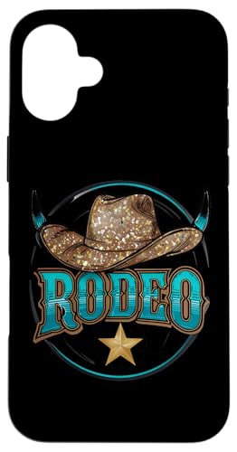 Rodeo Cowboyhut Damen Türkis Blau Stier Hörner Kuh Hülle für iPhone 16 Plus Rodeo Cowboyhut Damen Türkis Blau Stier Hörner Kuh Hülle für iPhone 16 Plus von Cowgirl Tees Texas