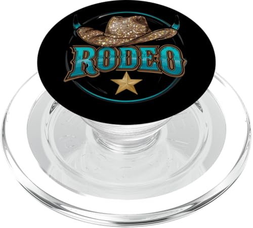 Rodeo Cowboyhut Damen Türkis Blau Stier Hörner Kuh PopSockets PopGrip für MagSafe Rodeo Cowboyhut Damen Türkis Blau Stier Hörner Kuh PopSockets PopGrip für MagSafe von Cowgirl Tees Texas
