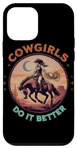 Vintage Cowgirls Pferd Lasso Do It Better Western Cowboy Hülle für iPhone 12 mini von Cowgirl Tees Texas