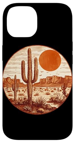 Western Sunset Dessert Kaktus Cowboy Cowgirl Southern Texas Hülle für iPhone 14 von Cowgirl Tees Texas
