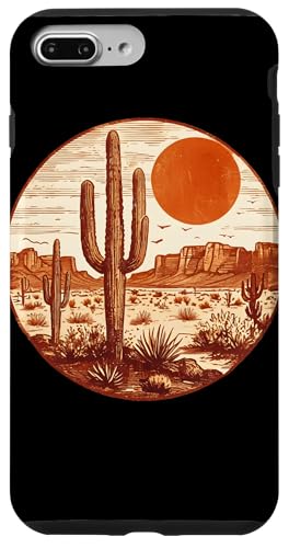 Western Sunset Dessert Kaktus Cowboy Cowgirl Southern Texas Hülle für iPhone 7 Plus/8 Plus von Cowgirl Tees Texas