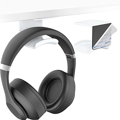 Cozycase Universal Headset Halterung Tisch - Kopfhörer Halter Wandhalterung Holder mit starkem Klebeband, Kopfhörerhalter Headset Ständer für die meisten Gaming Kopfhörer (Weiß) von Cozycase
