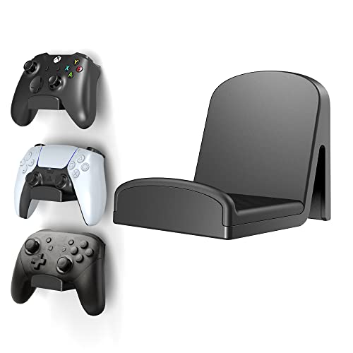 Cozycase Universale Controller Wandhalterung - Selbstklebende Controller Halter Halterung Wand für PS4/PS5/Xbox/Switch, Controller Ständer Wall Mount für Controller und Kopfhörer (Schwarz) von Cozycase