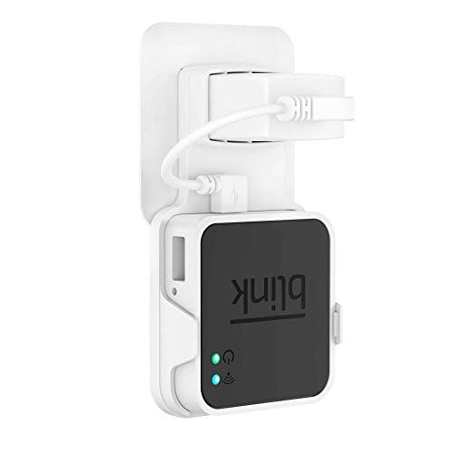 Cozycase Wandhalterung für Blink Sync Modul Halterung Schutzhülle Ständer Router Guard mit Ladekabel kompatibel Blink XT außenbereich und Innenbereich (Weiß) von Cozycase