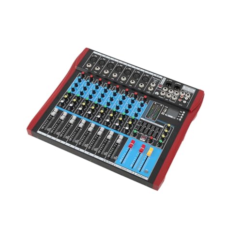 Cozyel Audio Mixer Professioneller, 8 Kanal Stereo Sound Mischpult, 8 Kanal Sound Mischkonsole, Eingang 48 V Phantomspeisung, Aufnahme Computerwiedergabe für DJ Stage Bühne Karaoke Musik Anwendung Cozyel Audio Mixer Professioneller, 8 Kanal Stereo Sound Mischpult, 8 Kanal Sound Mischkonsole, Eingang 48 V Phantomspeisung, Aufnahme Computerwiedergabe für DJ Stage Bühne Karaoke Musik Anwendung von Cozyel
