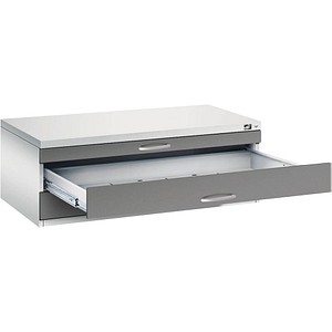 CP 7100 Planschrank lichtgrau, vulkangrau 3 Schubladen 110,0 x 76,5 x 42,0 cm von Cp