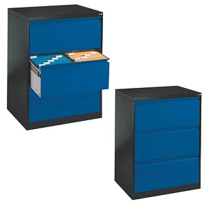 CP C 2000 Acurado Hängeregistraturschrank grau, blau 3 Schubladen 78,7 x 59,0 x 104,5 cm von Cp