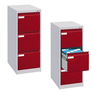 CP C 2000 Acurado Hängeregistraturschrank lichtgrau, rubinrot 3 Schubladen 43,3 x 59,0 x 104,5 cm CP C 2000 Acurado Hängeregistraturschrank lichtgrau, rubinrot 3 Schubladen 43,3 x 59,0 x 104,5 cm von Cp