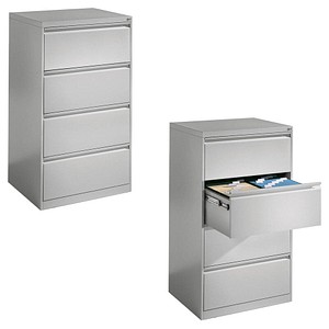 CP C 2000 Acurado Hängeregistraturschrank lichtgrau 4 Schubladen 78,7 x 59,0 x 135,7 cm von Cp