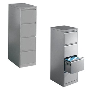 CP C 2000 Acurado Hängeregistraturschrank silber 4 Schubladen 43,3 x 59,0 x 135,7 cm von Cp