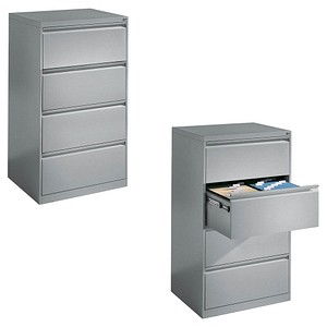 CP C 2000 Acurado Hängeregistraturschrank silber 4 Schubladen 78,7 x 59,0 x 135,7 cm von Cp